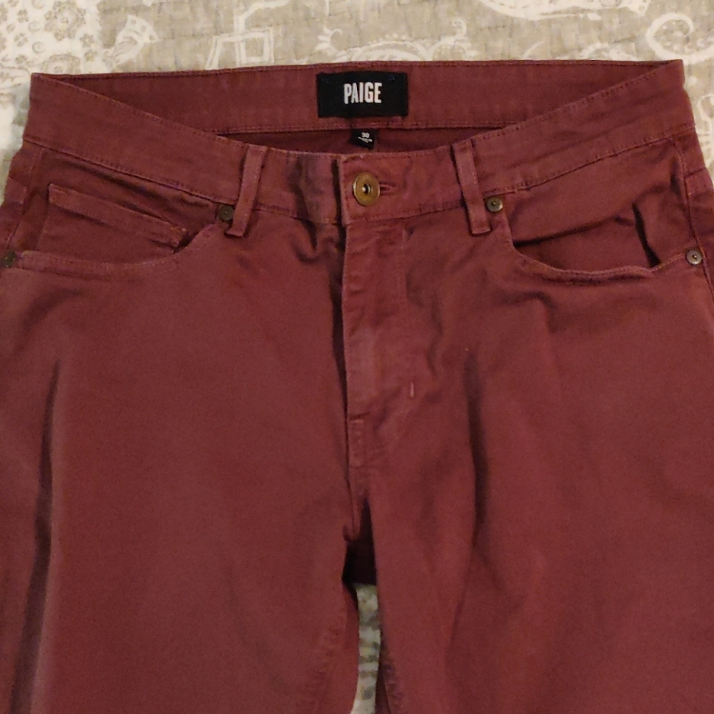 Paige maroon jeans Size 30 (Size 10 US) NWOT